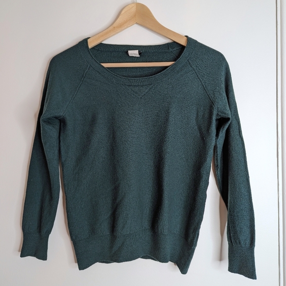 J. Crew green merino wool sweater - Picture 2 of 4